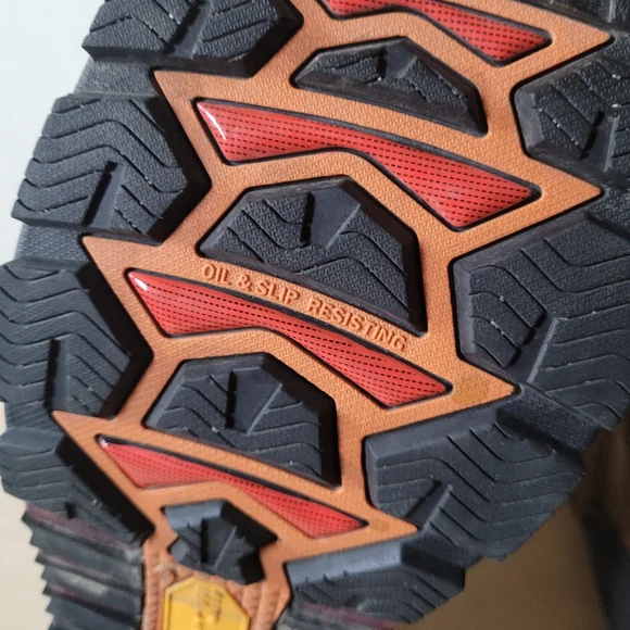 Justin Men's Driscoll Mahogany Western Work Boot Squaretoe WK2110 - Picture 14 of 16